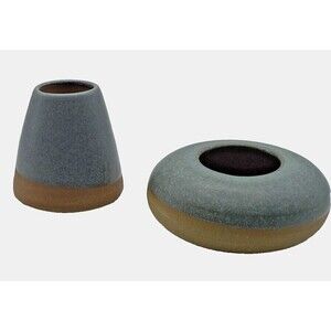Gravesco Ceramic Art Pottery Small Stoneware Vases Lot of 2